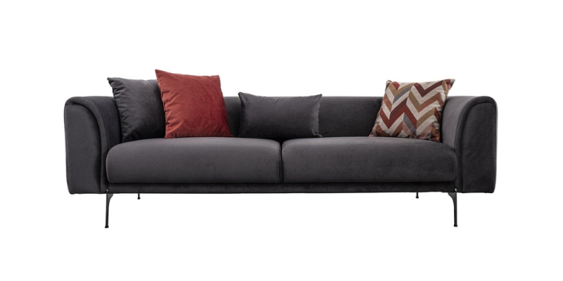 Yamaha 3 Seater Dark Sofa Furniture