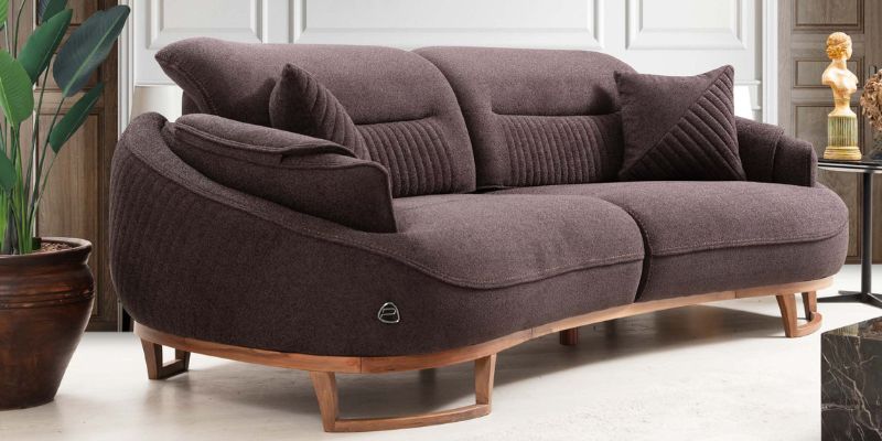 Modern Jaguar Dark 3 Seater Sofa Furniture