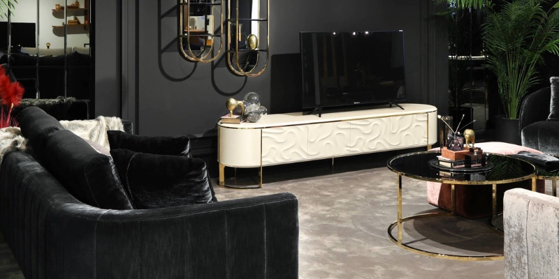 Carla Gold Wall Unit